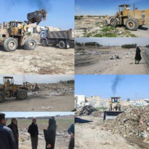 ebefbfde پاکسازی نقاط بحرانی پسماند ساختمانی در بهبهان