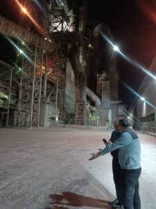 IMG 20250501 WA0090 پایش زیست محیطی و نظارت شبانه بر عملکرد شرکت سیمان بهبهان