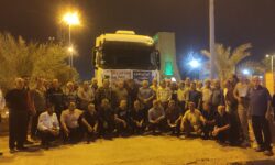 رانندگان بهبهانی در سوگ فاجعه بندرعباس