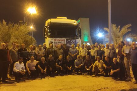 رانندگان بهبهانی در سوگ فاجعه بندرعباس