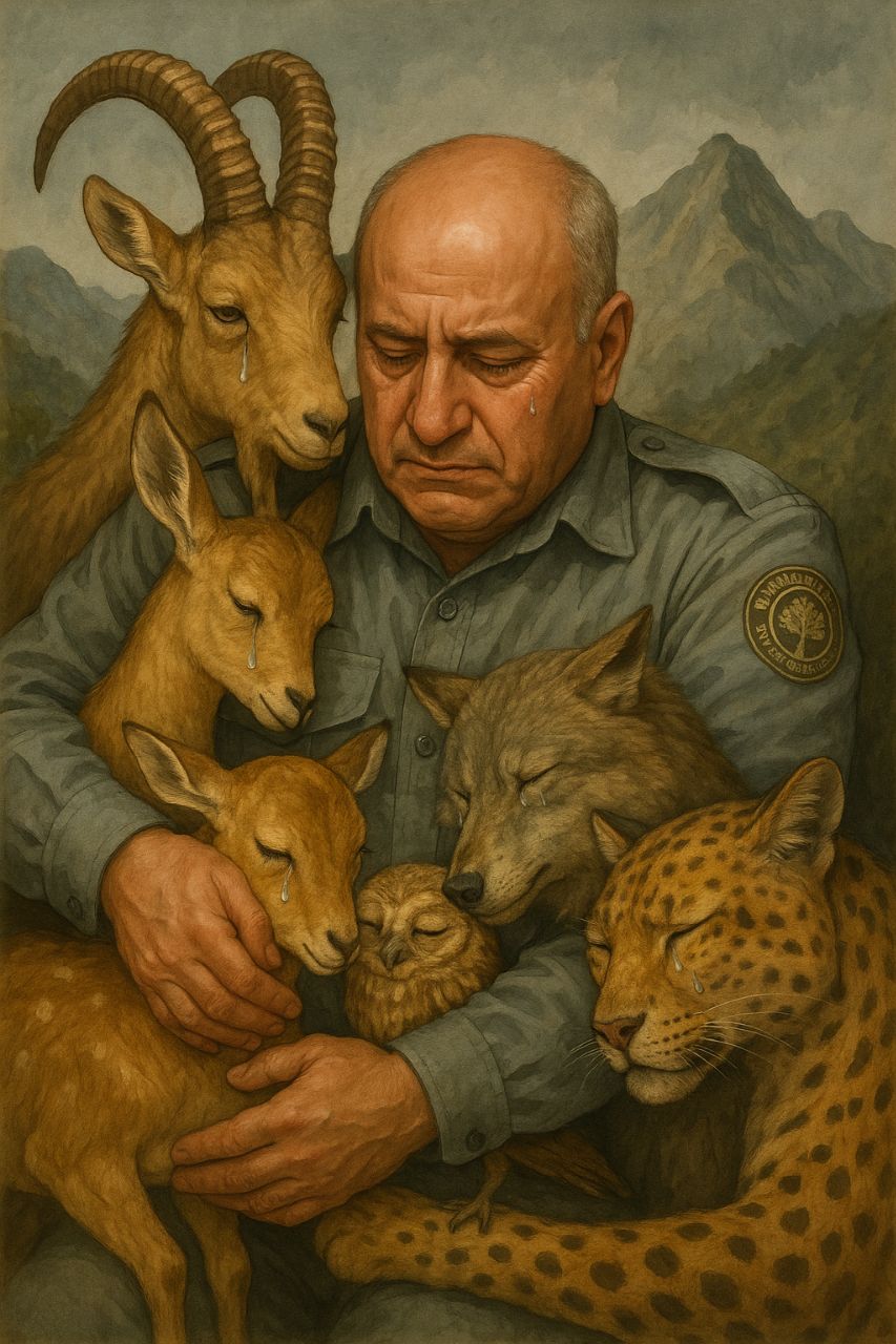 IMG 20250604 WA0029 هدایت‌اله دیده‌بان؛ پاسداری که برای همیشه در قلب طبیعت خواهد تپید