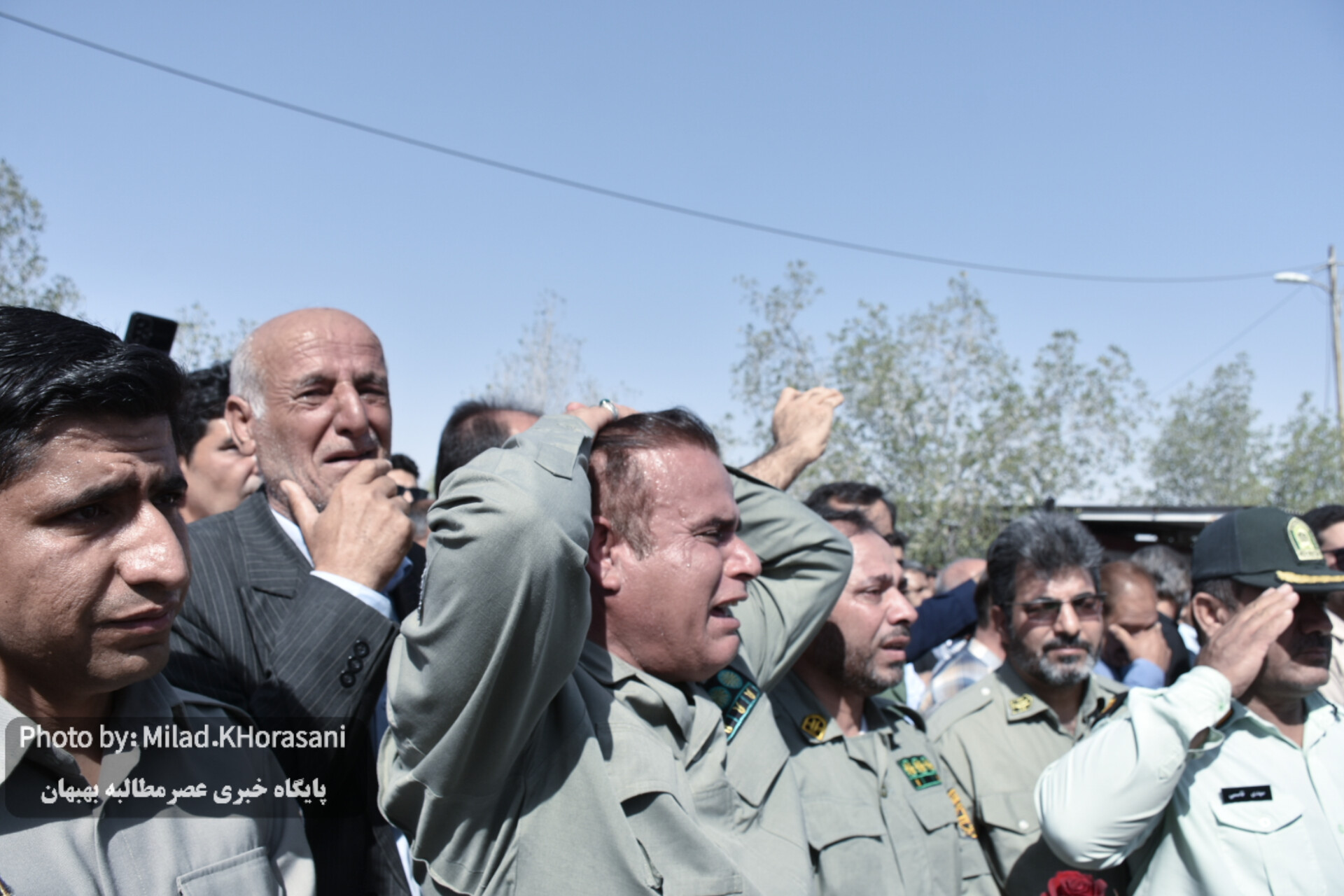 InShot ۲۰۲۵۰۶۰۶ ۱۲۳۹۵۹۰۷۷ عکس| مراسم تشیع پیکر شهید هدایت‌اله دیده‌بان در بهبهان