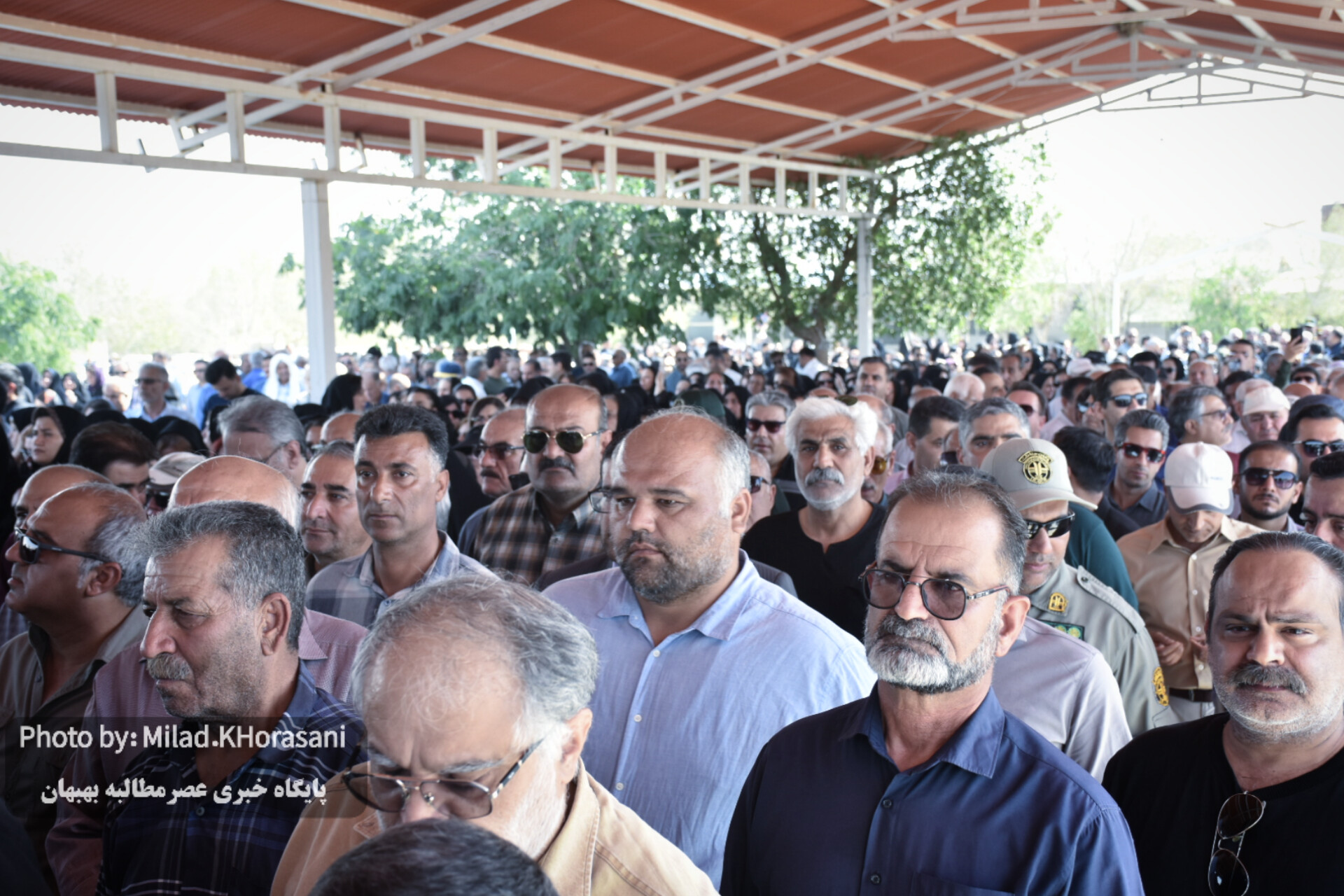 InShot ۲۰۲۵۰۶۰۶ ۱۲۴۹۵۵۵۷۴ عکس| مراسم تشیع پیکر شهید هدایت‌اله دیده‌بان در بهبهان