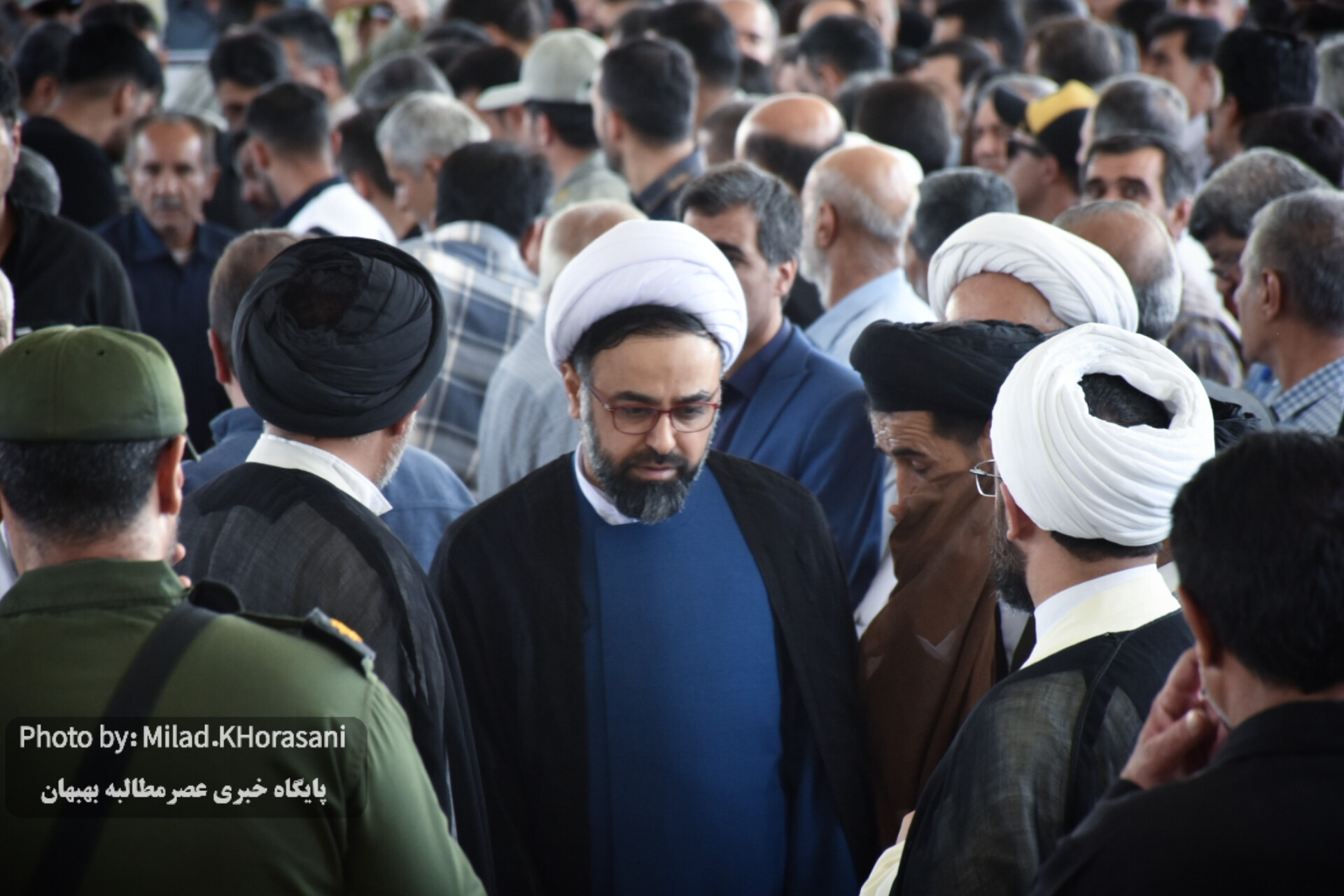 InShot ۲۰۲۵۰۶۰۶ ۱۲۵۸۳۱۳۶۰ عکس| مراسم تشیع پیکر شهید هدایت‌اله دیده‌بان در بهبهان