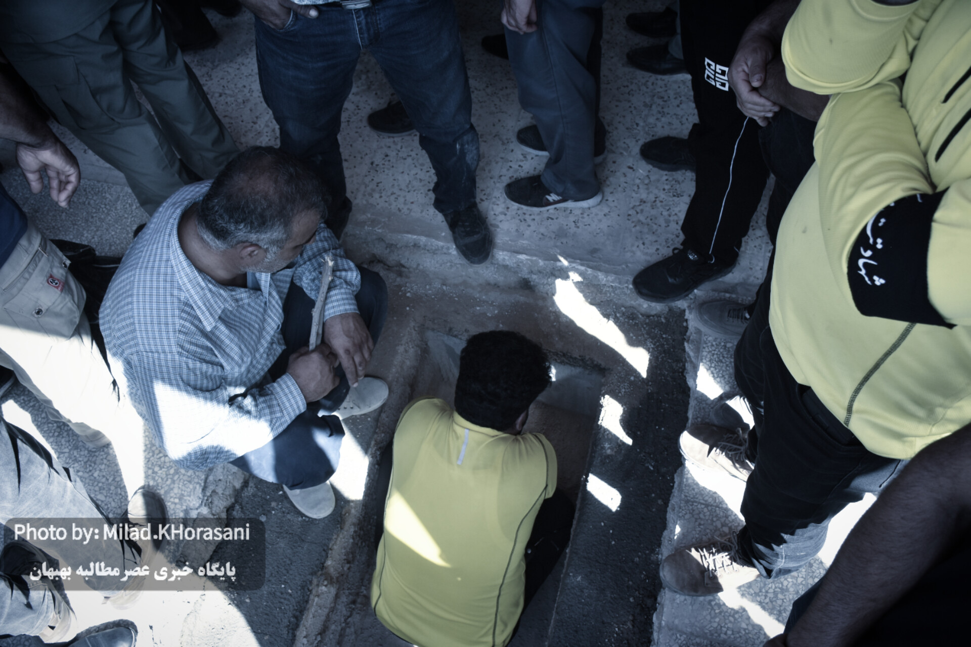 InShot ۲۰۲۵۰۶۰۶ ۱۳۰۹۳۹۵۹۹ عکس| مراسم تشیع پیکر شهید هدایت‌اله دیده‌بان در بهبهان