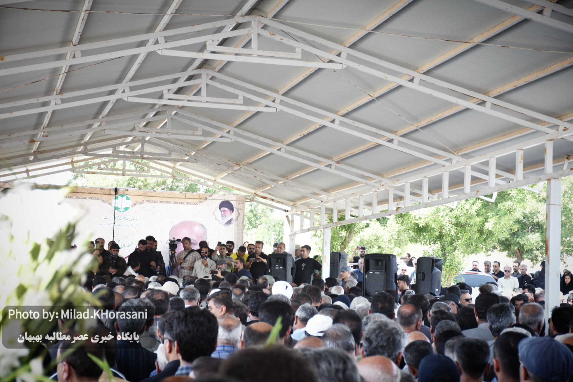 InShot ۲۰۲۵۰۶۰۶ ۱۳۱۳۵۳۳۸۱ عکس| مراسم تشیع پیکر شهید هدایت‌اله دیده‌بان در بهبهان