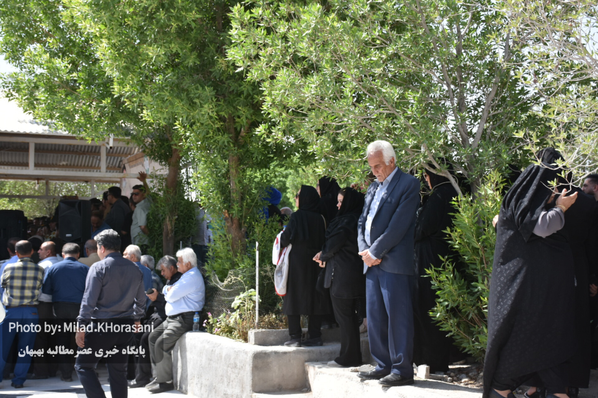 InShot ۲۰۲۵۰۶۰۶ ۱۳۳۲۳۶۶۵۸ عکس| مراسم تشیع پیکر شهید هدایت‌اله دیده‌بان در بهبهان