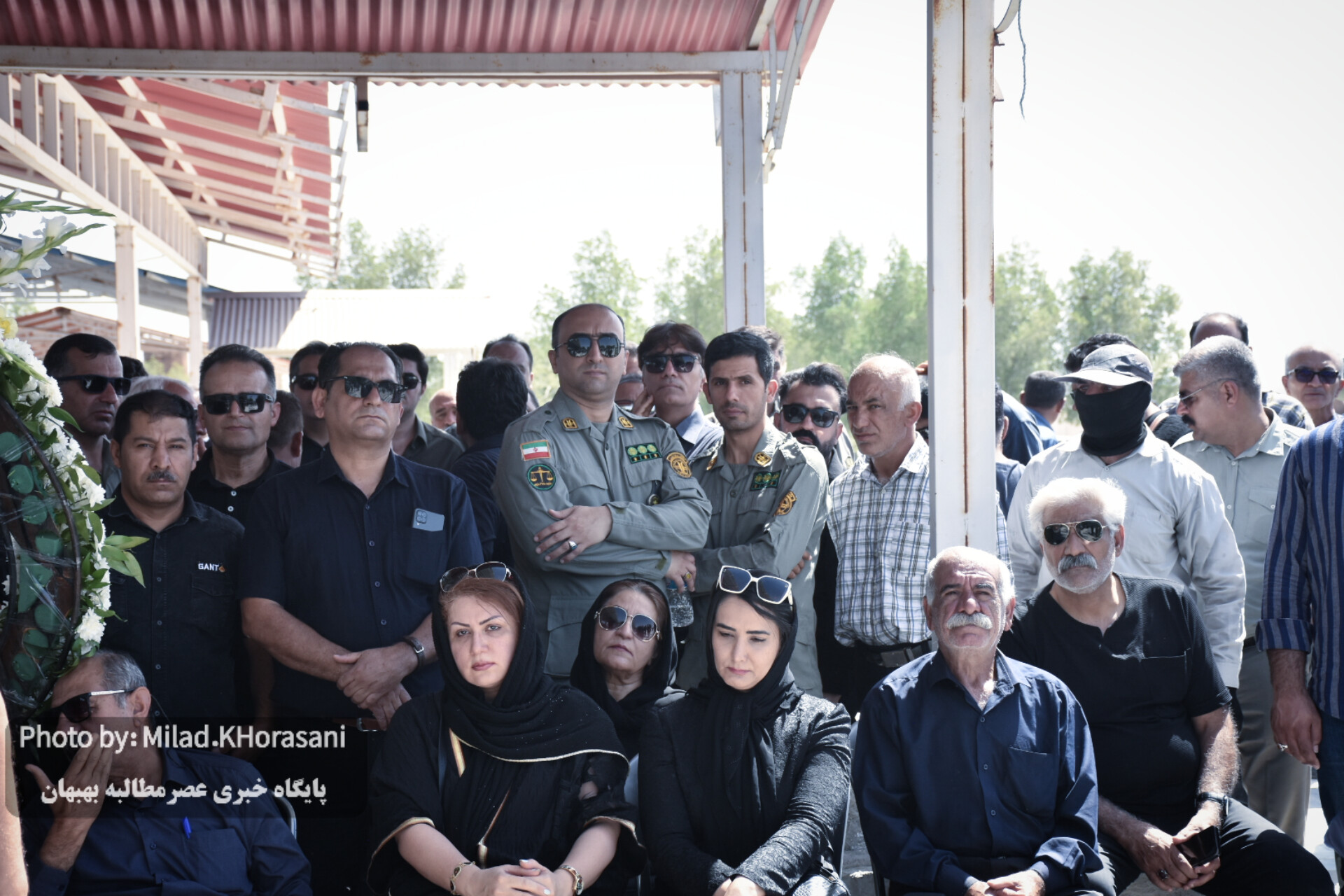 InShot ۲۰۲۵۰۶۰۶ ۱۳۳۵۴۳۵۵۸ عکس| مراسم تشیع پیکر شهید هدایت‌اله دیده‌بان در بهبهان