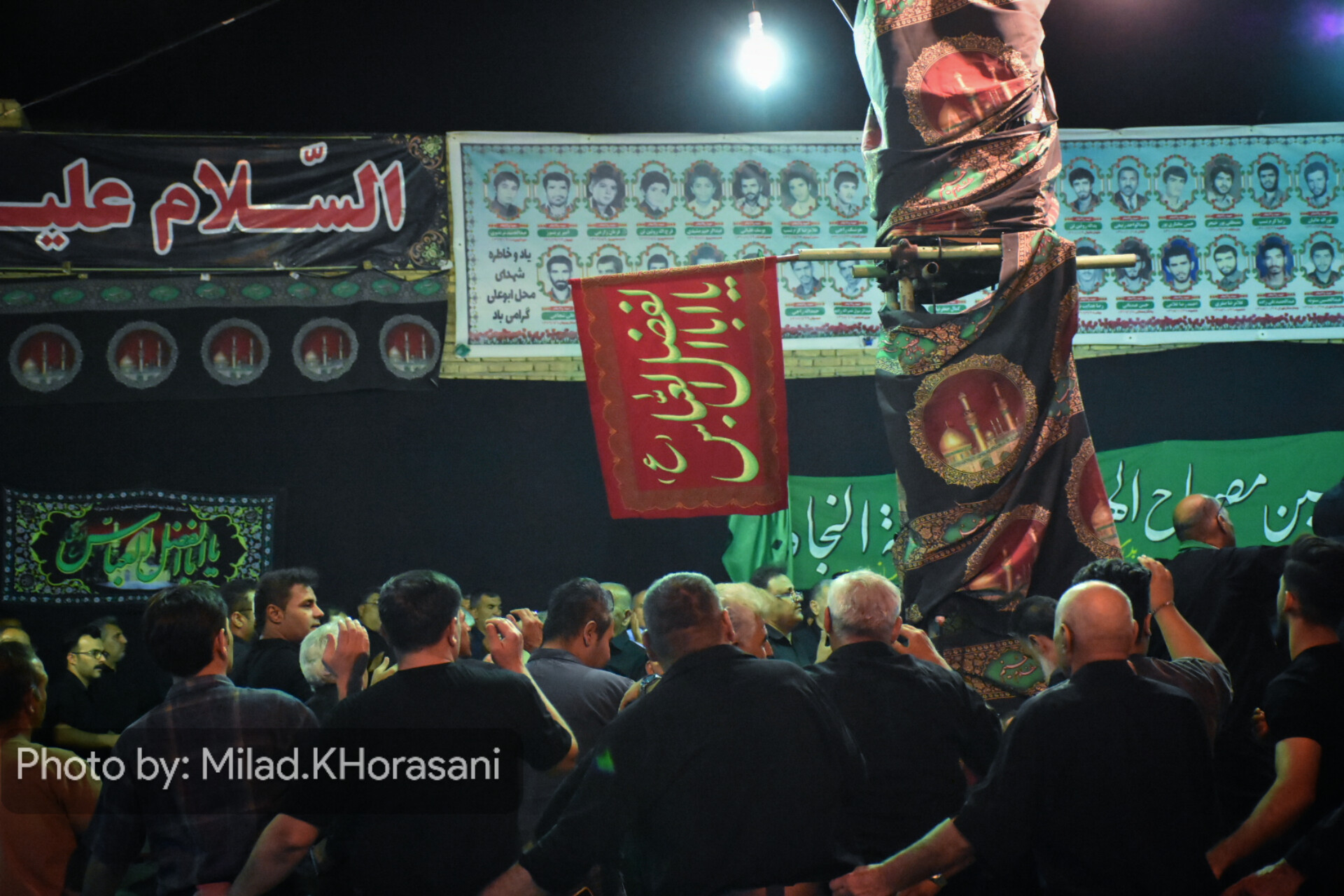 InShot ۲۰۲۵۰۷۰۴ ۱۵۱۶۱۸۳۰۰ عکس| عزاداری شب هشتم محرم در بهبهان