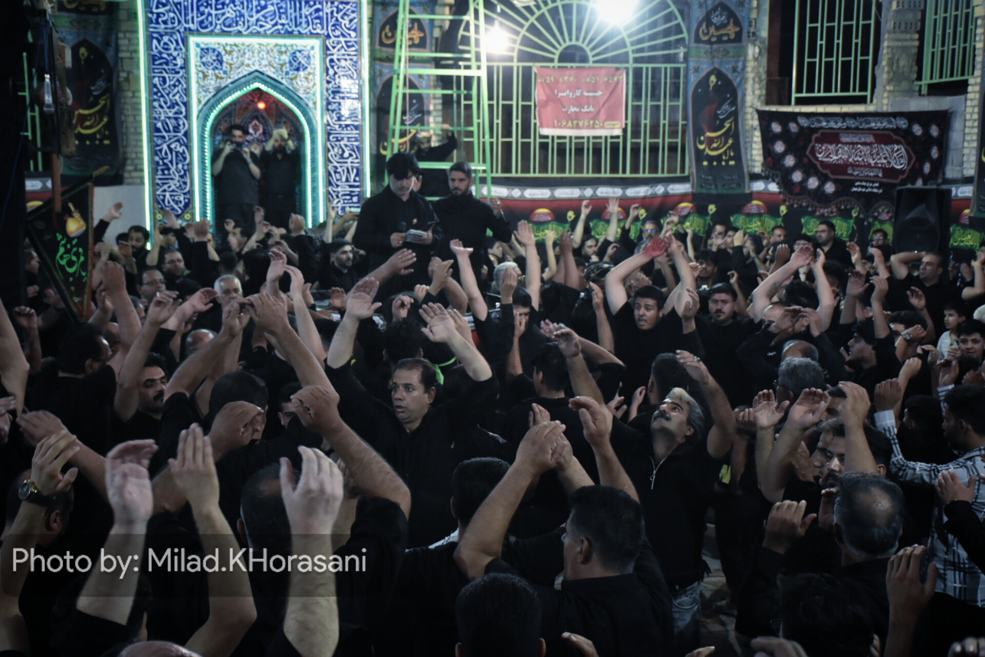 InShot ۲۰۲۵۰۷۰۴ ۱۵۲۵۰۳۳۳۱ عکس| عزاداری شب هشتم محرم در بهبهان