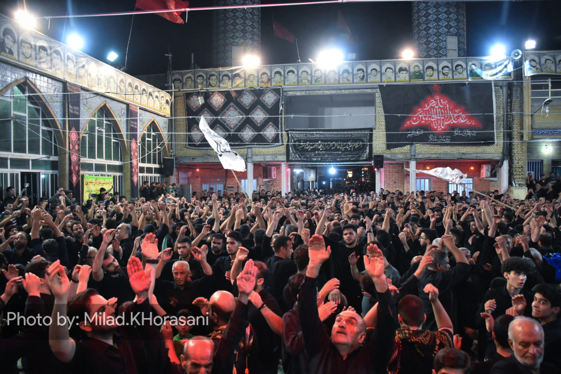 InShot ۲۰۲۵۰۷۰۴ ۱۵۳۴۳۶۹۰۶ عکس| عزاداری شب هشتم محرم در بهبهان