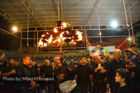 عکس| آیین مشعل گردانی محرم در بهبهان