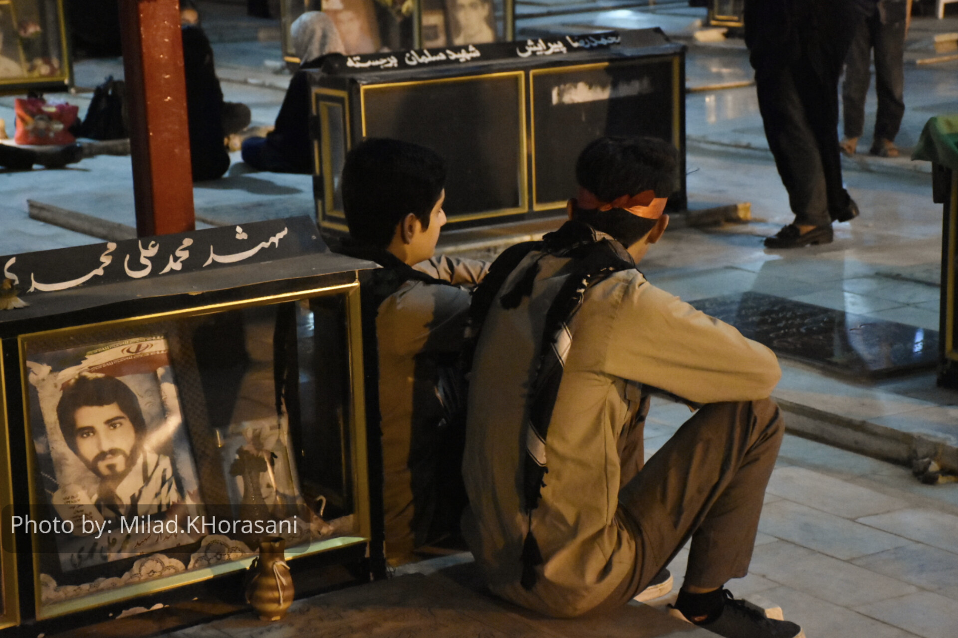 InShot ۲۰۲۵۰۷۰۹ ۰۱۰۴۲۵۹۶۷ عکس| گلزار شهدای بهبهان، میزبان شام غریبان شهدای دشت کربلا