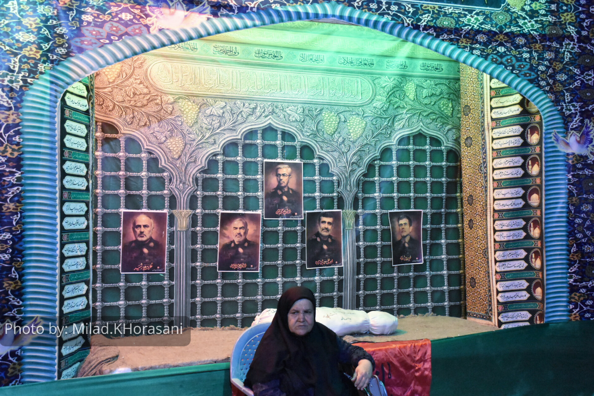 InShot ۲۰۲۵۰۷۰۹ ۰۱۴۱۰۷۷۳۰ عکس| گلزار شهدای بهبهان، میزبان شام غریبان شهدای دشت کربلا