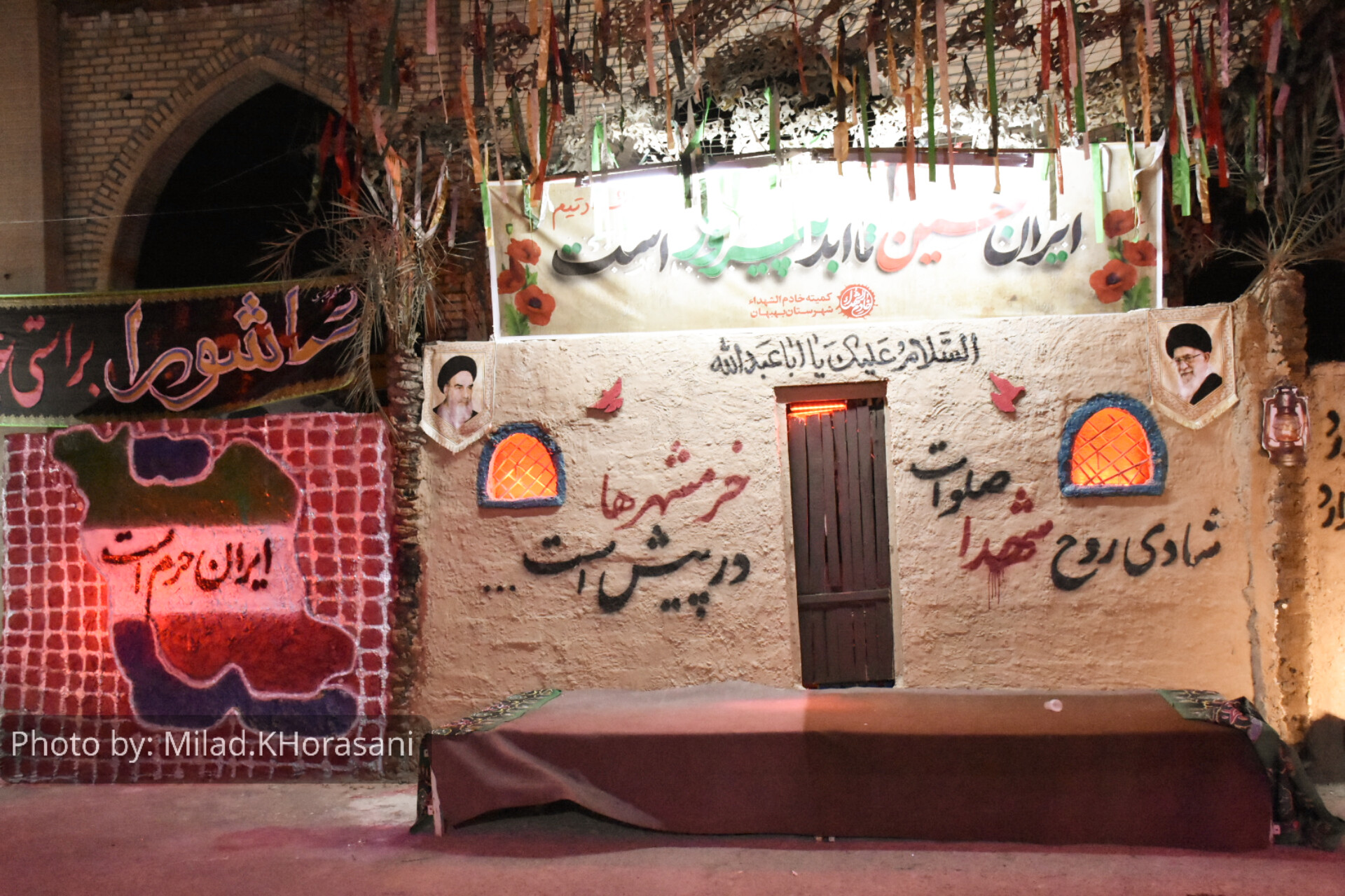 InShot ۲۰۲۵۰۷۰۹ ۰۱۴۱۴۳۷۲۰ عکس| گلزار شهدای بهبهان، میزبان شام غریبان شهدای دشت کربلا