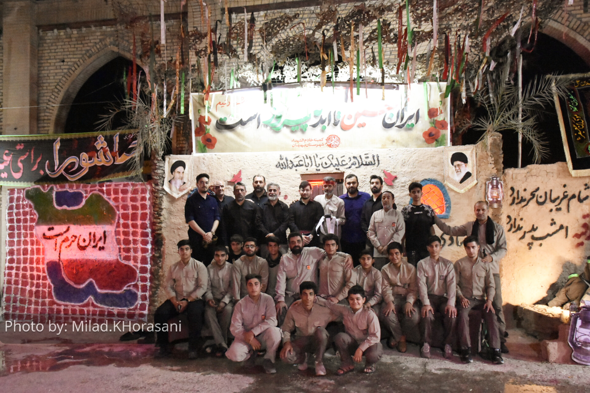 InShot ۲۰۲۵۰۷۰۹ ۰۱۴۲۴۰۷۹۲ عکس| گلزار شهدای بهبهان، میزبان شام غریبان شهدای دشت کربلا