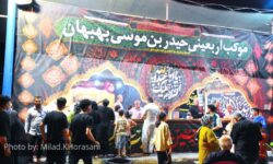 عکس| موکب‌های اربعین در ورودی بهبهان؛ استقبال گرم زائران مسیر کربلا