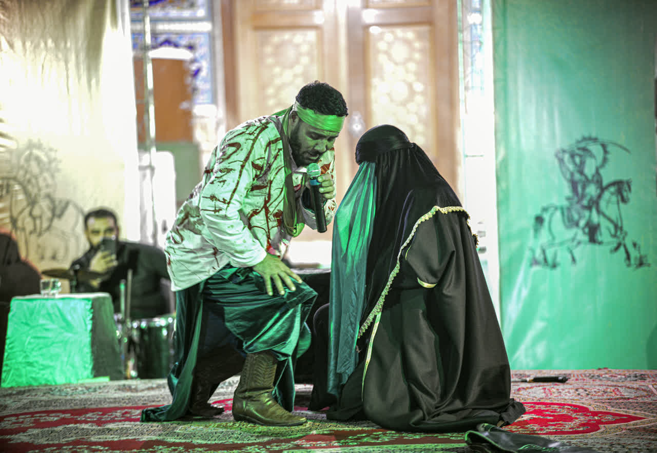 IMG 20251120 130258 414 عکس| سوگواری تعزیه خوانی فاطمی در بهبهان