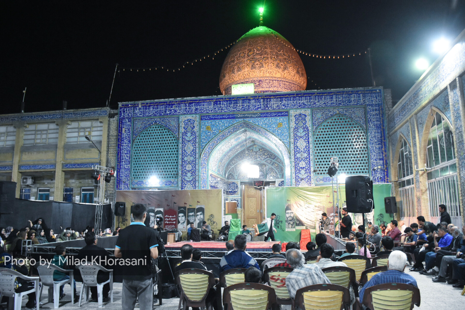 InShot ۲۰۲۵۱۱۱۹ ۲۳۱۲۵۰۷۰۸ عکس| سوگواری تعزیه خوانی فاطمی در بهبهان