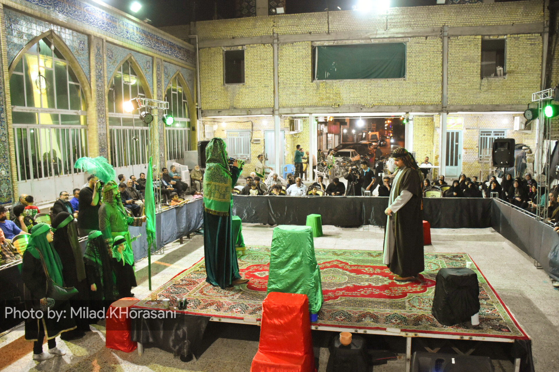 InShot ۲۰۲۵۱۱۱۹ ۲۳۱۸۳۲۳۵۶ عکس| سوگواری تعزیه خوانی فاطمی در بهبهان