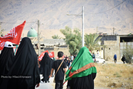 عکس| تا قدمگاه خورشید؛ شکوه پیاده‌روی دلدادگان امام رضا(ع) در بهبهان